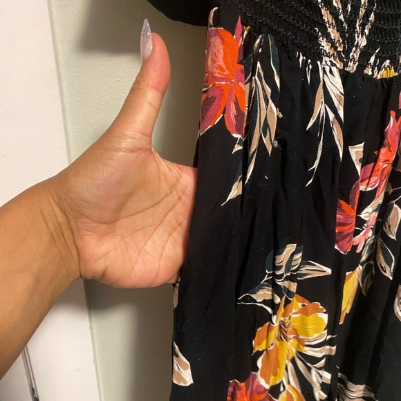 Anthropologie Brand Patrons of Peace Black Florals - Jumpsuit - Sleeveless - L - Picture 8 of 10